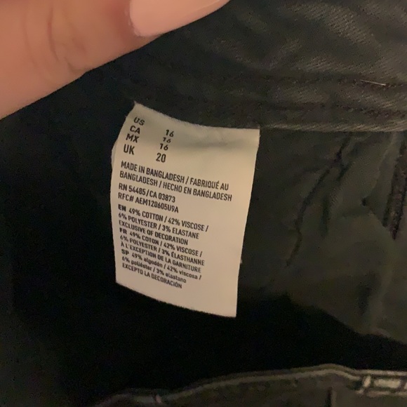 AE Denim X High-Waisted Denim Skirt Size 16 (3) - Picture 4 of 6